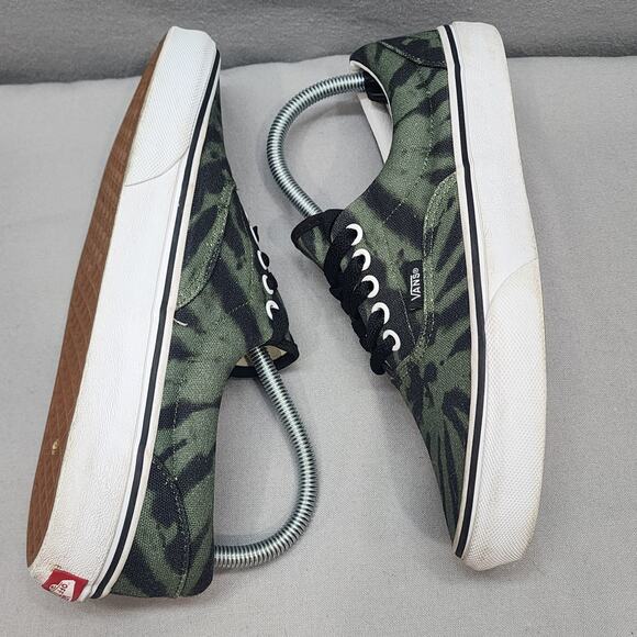 Vans OTW Green‎ & Black Tie Dye Swirl Skater Shoes Men Sz 7 Women Sz 8.5 - Picture 4 of 8